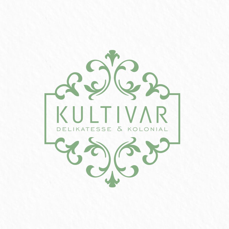 elegant deli  logo  with ornament design