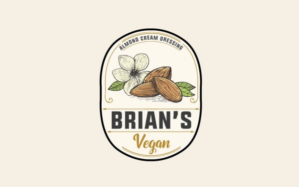 Vegan almond cream dressing logo