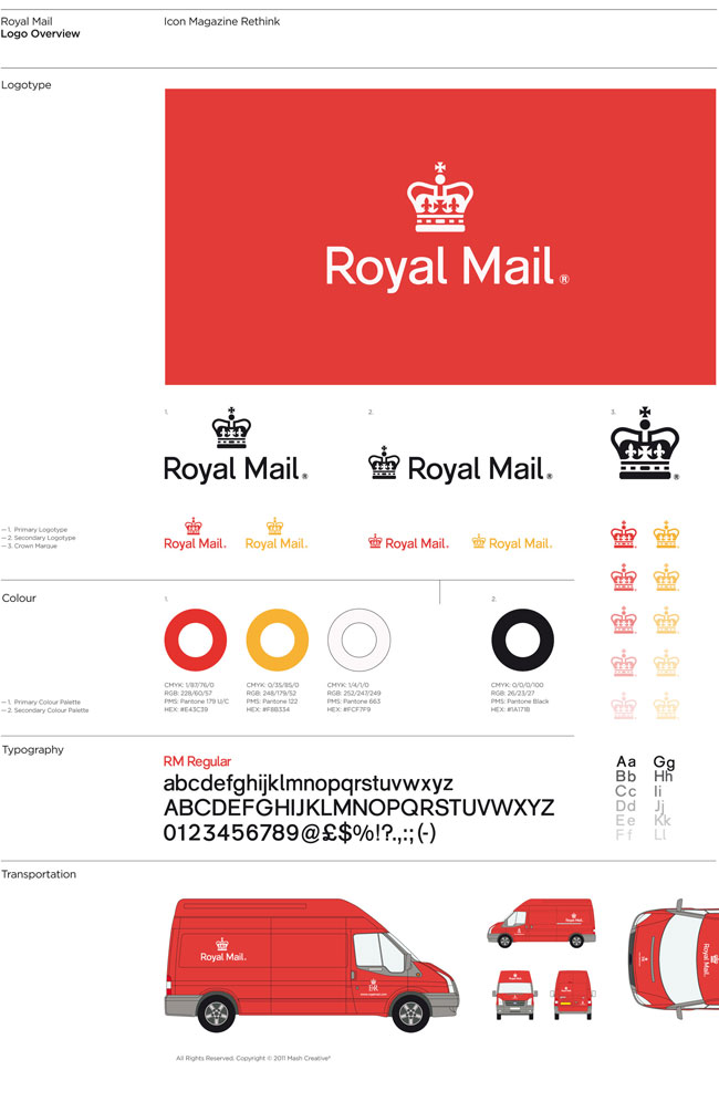 英國皇家郵政品牌標(biāo)識(shí)logo設(shè)計(jì)