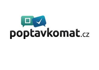 Poptavkomat標(biāo)志logo設(shè)計(jì)，品牌vi設(shè)計(jì)