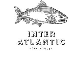 Interatlantic海鮮標(biāo)志logo設(shè)計(jì)，品牌vi設(shè)計(jì)