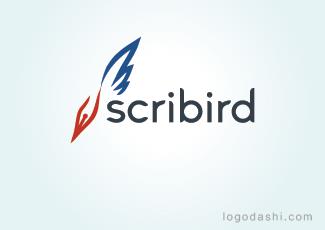 scribird標(biāo)志標(biāo)志logo設(shè)計(jì)，品牌vi設(shè)計(jì)