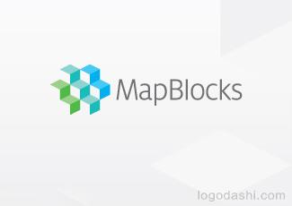 MapBlocks商標(biāo)標(biāo)志logo設(shè)計(jì)，品牌vi設(shè)計(jì)