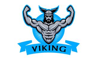 VIKING健身房logo標(biāo)志logo設(shè)計，品牌vi設(shè)計