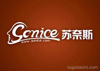 蘇奈斯蛋糕標(biāo)志logo設(shè)計，品牌vi設(shè)計