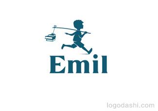 Emil學校標識標志logo設(shè)計，品牌vi設(shè)計