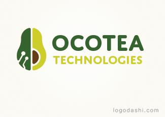 Ocotea高科技標(biāo)志logo設(shè)計(jì)，品牌vi設(shè)計(jì)
