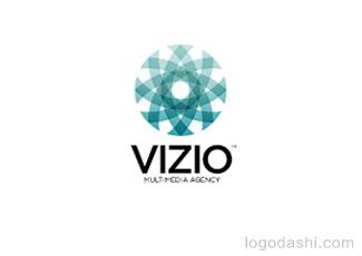 VIZIO標志logo設計，品牌vi設計