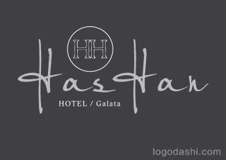 HasHan大酒店標(biāo)志logo設(shè)計(jì)，品牌vi設(shè)計(jì)