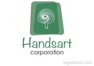 Handsart標(biāo)志標(biāo)志logo設(shè)計(jì)，品牌vi設(shè)計(jì)