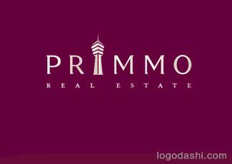 primmo房地產(chǎn)標(biāo)志logo設(shè)計(jì)，品牌vi設(shè)計(jì)