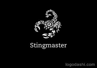 Stingmaster紋身商店商標素材標志logo設(shè)計，品牌vi設(shè)計