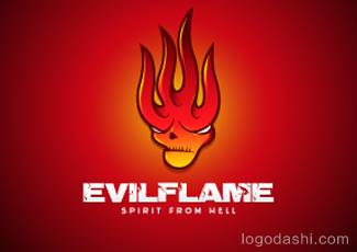 EvilFlame標(biāo)志logo設(shè)計(jì)，品牌vi設(shè)計(jì)