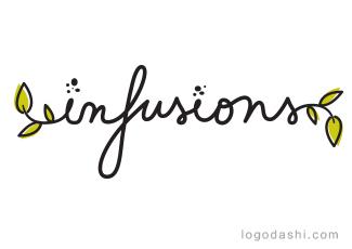 Infusions字體標(biāo)志logo設(shè)計(jì)，品牌vi設(shè)計(jì)