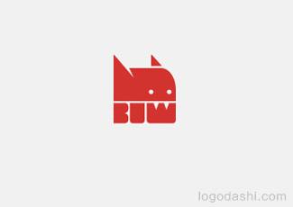 大丑狼標(biāo)志標(biāo)志logo設(shè)計，品牌vi設(shè)計