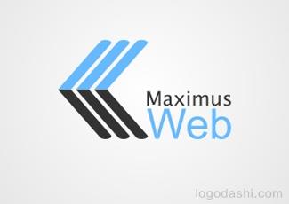 Maximus網(wǎng)頁標(biāo)志logo設(shè)計(jì)，品牌vi設(shè)計(jì)