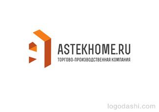 ASTEKHOME網(wǎng)站標(biāo)志logo設(shè)計，品牌vi設(shè)計
