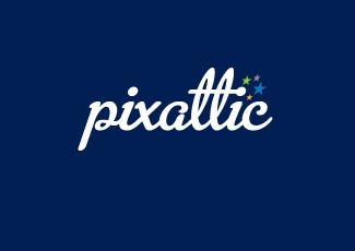 pixattic字體標志logo設計，品牌vi設計