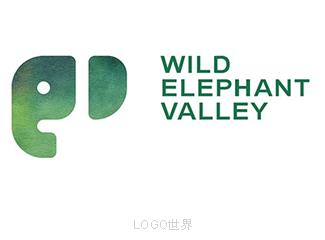 西雙版納野象谷標志logo設計，品牌vi設計