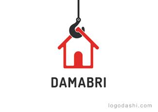 DAMABRI搬家隊標(biāo)志logo設(shè)計，品牌vi設(shè)計