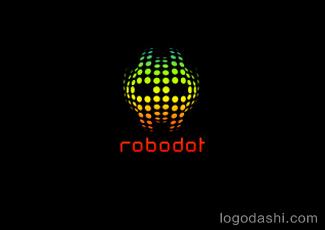 Robodot標(biāo)志標(biāo)志logo設(shè)計，品牌vi設(shè)計