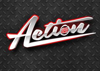 Action88博彩logo標志logo設計，品牌vi設計