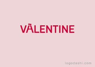 Valentine情人節(jié)logo標志logo設計，品牌vi設計