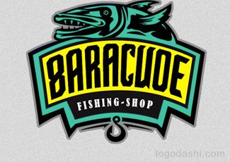 Baracude漁具標(biāo)志logo設(shè)計，品牌vi設(shè)計