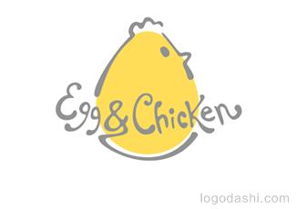 Egg&Chicken廚具logo標志logo設計，品牌vi設計