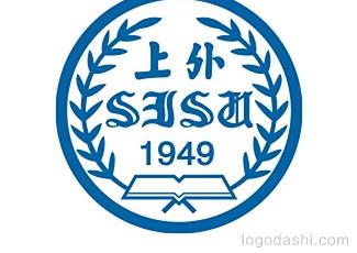上海外國(guó)語(yǔ)大學(xué)?；諛?biāo)志標(biāo)志logo設(shè)計(jì)，品牌vi設(shè)計(jì)