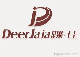 DeerJaia蝶佳字體標志標志logo設計，品牌vi設計