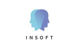 INSOFT英文標(biāo)志標(biāo)志logo設(shè)計，品牌vi設(shè)計