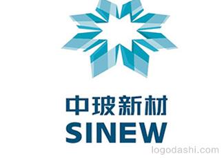 中玻材標(biāo)志logo設(shè)計，品牌vi設(shè)計