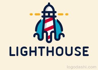 燈塔標志標志logo設計，品牌vi設計