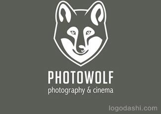 Photowolf標(biāo)志logo設(shè)計(jì)，品牌vi設(shè)計(jì)