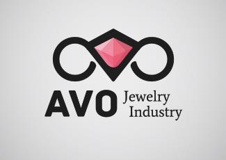 AVO珠寶首飾標(biāo)志logo設(shè)計(jì)，品牌vi設(shè)計(jì)