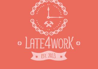 Late4worK標(biāo)志logo設(shè)計(jì)，品牌vi設(shè)計(jì)