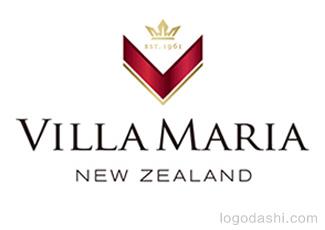 西蘭VillaMaria葡萄酒標(biāo)志logo設(shè)計，品牌vi設(shè)計