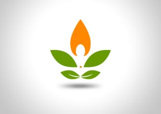瑜伽logo標志標志logo設計，品牌vi設計
