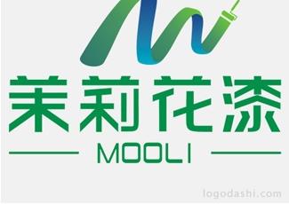 茉莉花漆商標標志logo設(shè)計，品牌vi設(shè)計