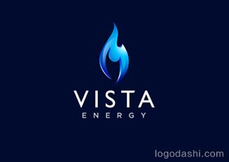 Vista燃?xì)鈽?biāo)志logo設(shè)計(jì)，品牌vi設(shè)計(jì)