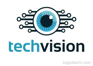 高科技愿景標志logo設計，品牌vi設計