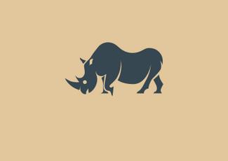 犀牛logo標(biāo)志logo設(shè)計(jì)，品牌vi設(shè)計(jì)