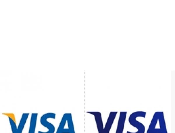 VISA信用卡啟用標識標志logo設計，品牌vi設計