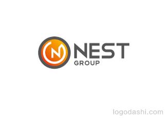 NEST集團(tuán)標(biāo)志logo設(shè)計(jì)，品牌vi設(shè)計(jì)