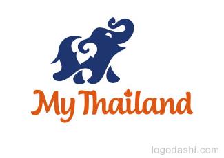 MyThailand大象標(biāo)志logo設(shè)計，品牌vi設(shè)計