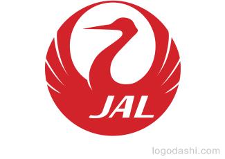 日本JAL航空標(biāo)志標(biāo)志logo設(shè)計，品牌vi設(shè)計