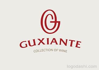 GUXIANTE酒業(yè)標(biāo)志logo設(shè)計(jì)，品牌vi設(shè)計(jì)