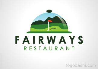 FAIRWAYS餐館標(biāo)志標(biāo)志logo設(shè)計(jì)，品牌vi設(shè)計(jì)
