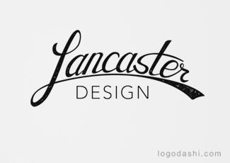 Lancaster字體標(biāo)志logo設(shè)計，品牌vi設(shè)計